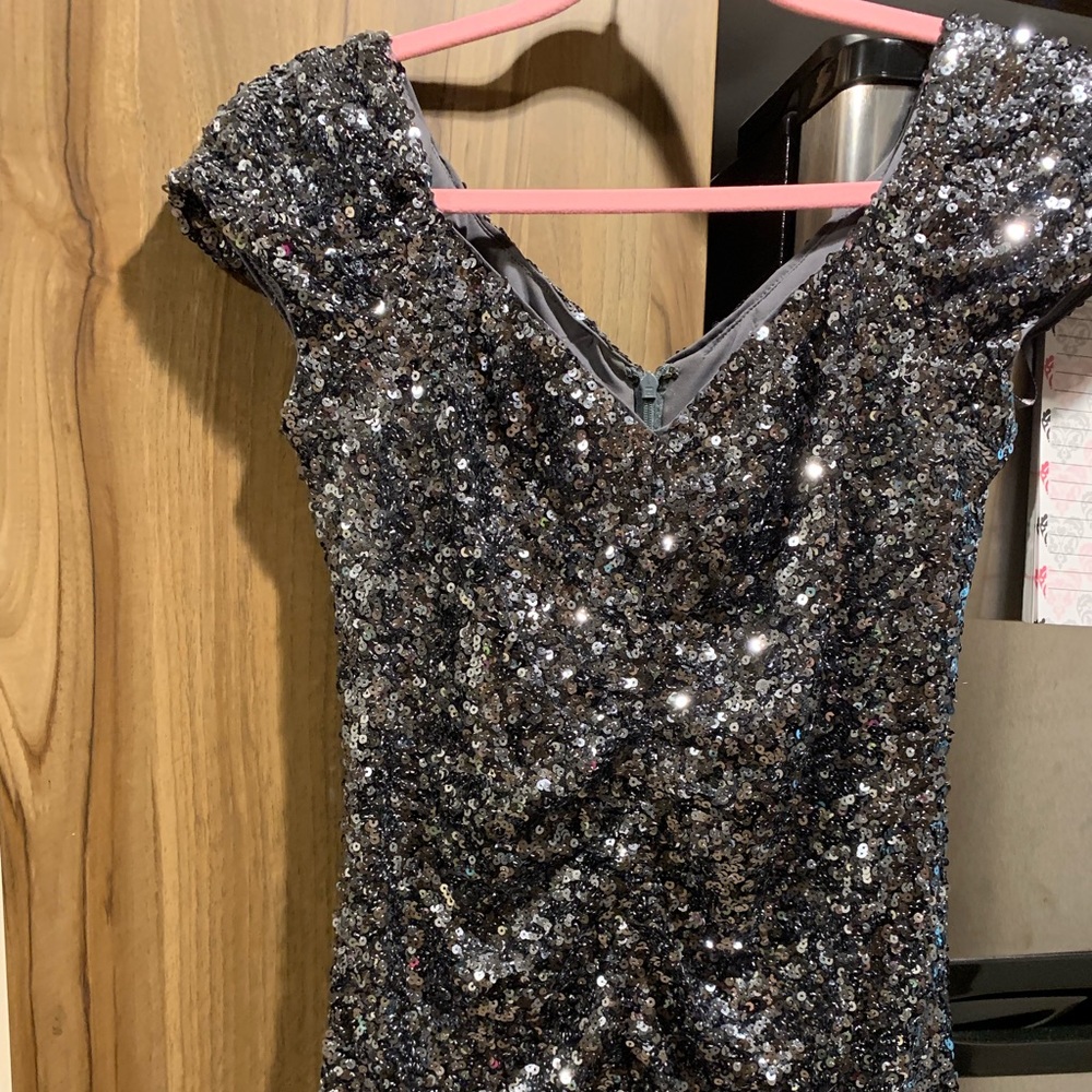 Adrianna Papell sequin dress